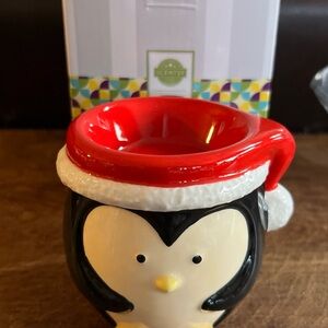 Scentsy Penguin Wax Warmer Red Black White. BABY TUX